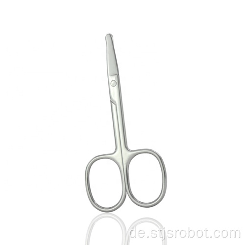 Fantastische Qualität Sharp Tip Mirror Beauty Scissors Silber Farbe Bart Augenbraue Nase-Haar-Trimm-Tools